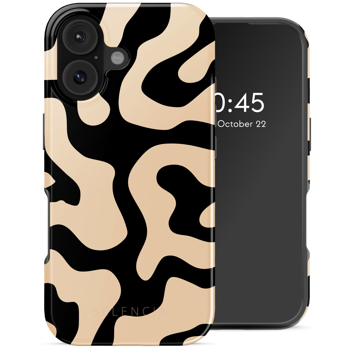 Selencia Vivid Backcover met MagSafe voor de Apple iPhone 17 - Art Wave Black