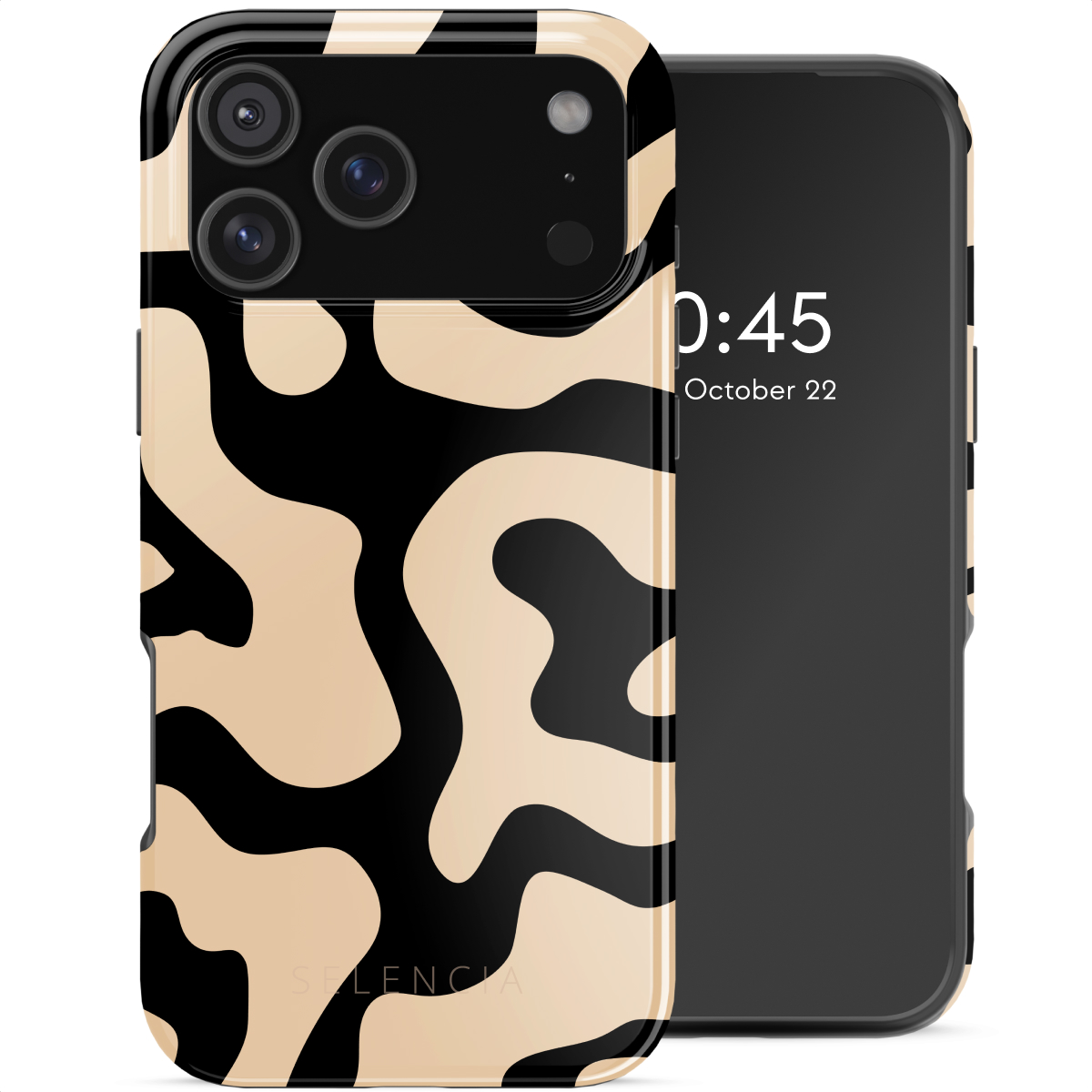 Selencia Vivid Backcover met MagSafe voor de Apple iPhone 17 Pro Max - Art Wave Black