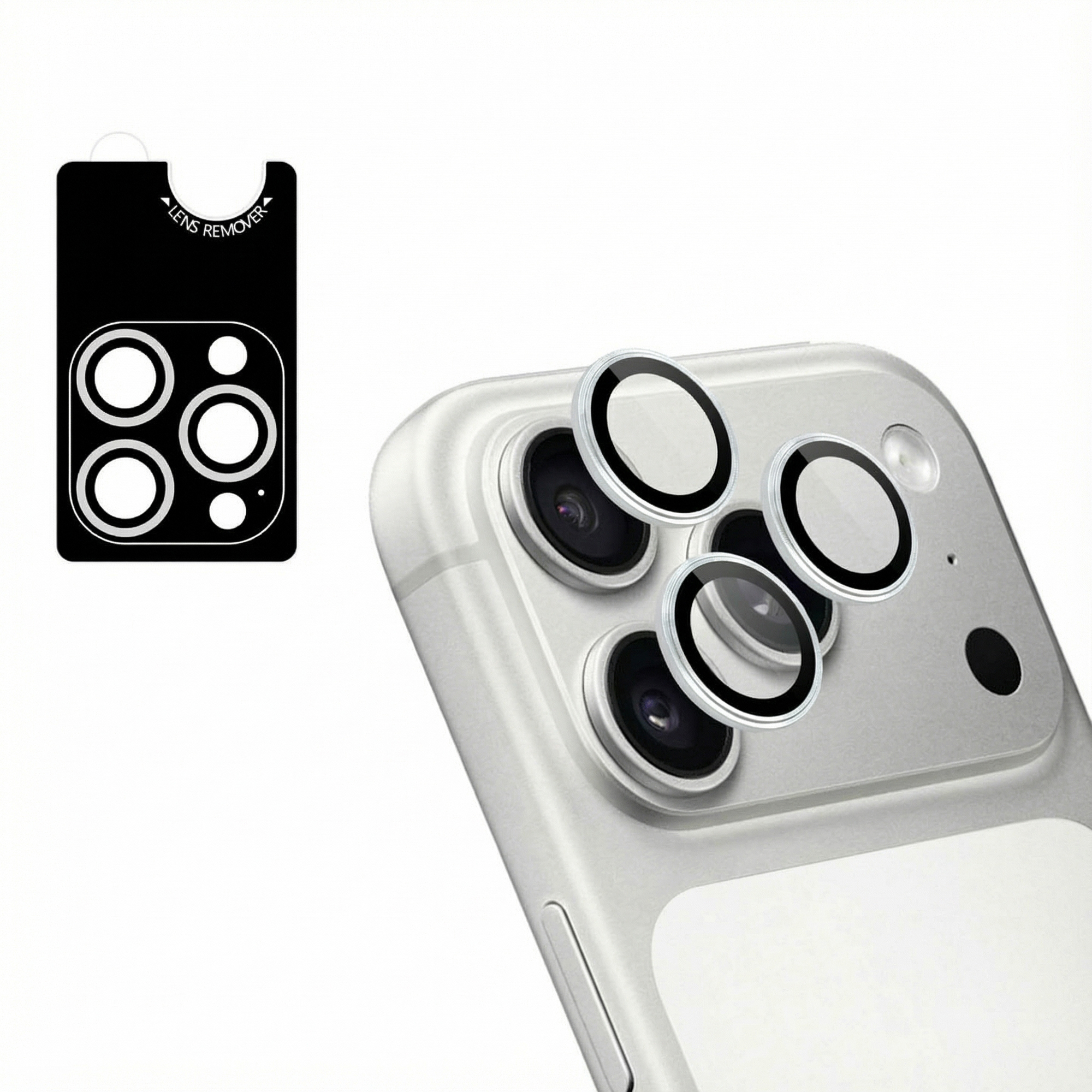 imoshion 2 Pack Camera lens protector voor de Apple iPhone 17 Pro / 17 Pro Max - Silver