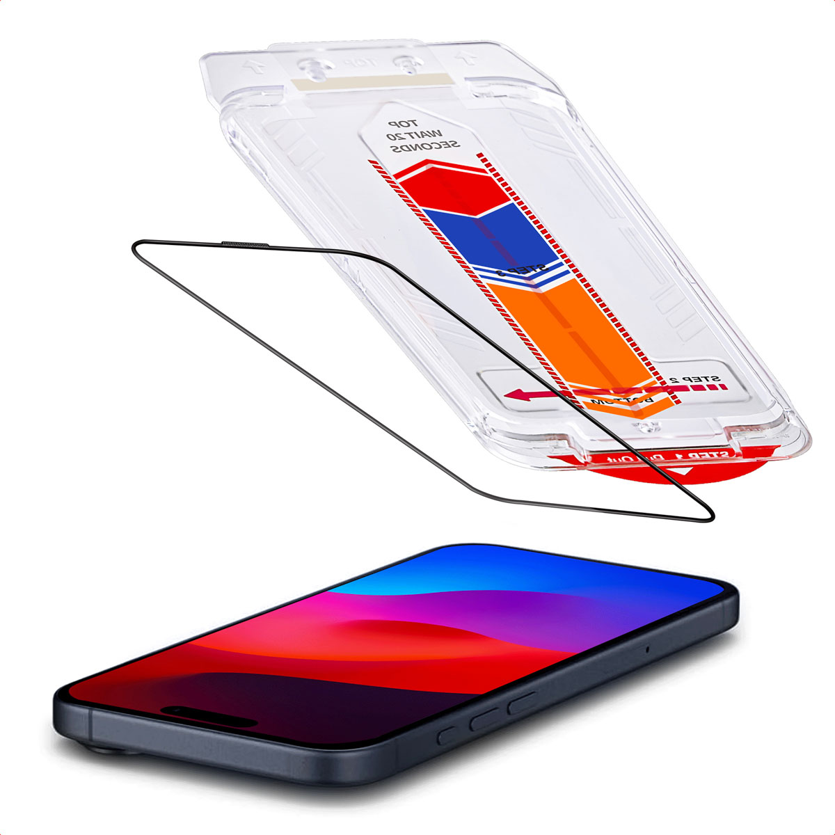 Accezz Gehard Glas Screenprotector + Applicator voor de Apple iPhone 17 Pro