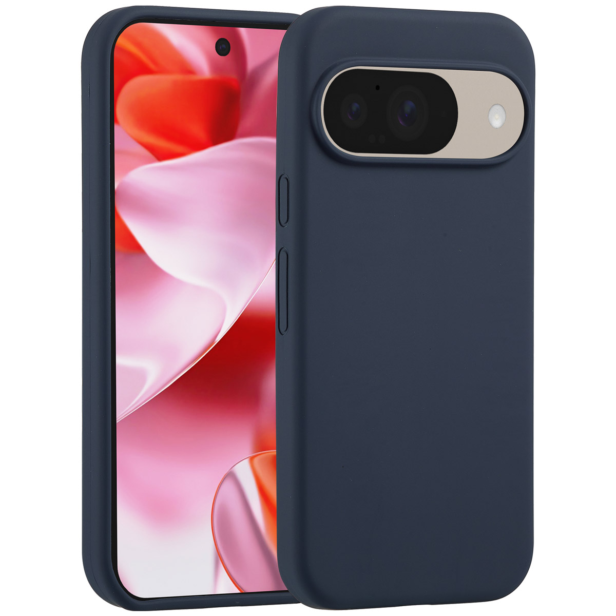 Accezz Coque Liquid Silicone Google Pixel 11 / 11 Pro / 10 / 10 Pro - Bleu foncé