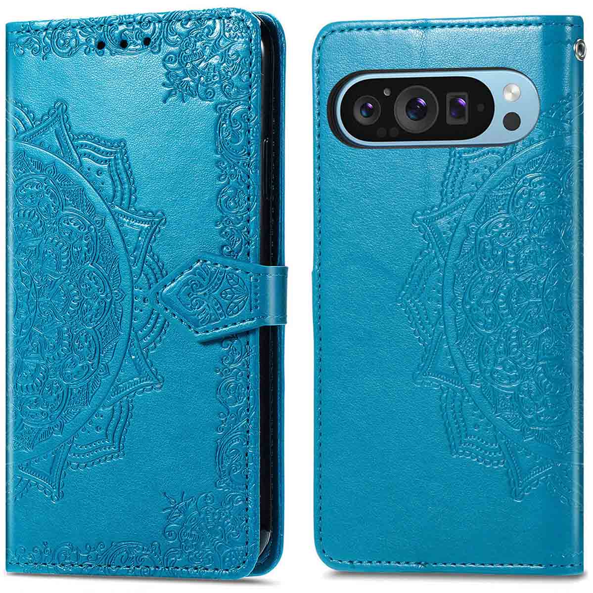 imoshion Mandala Bookcase voor de Google Pixel 10 / 10 Pro - Turquoise