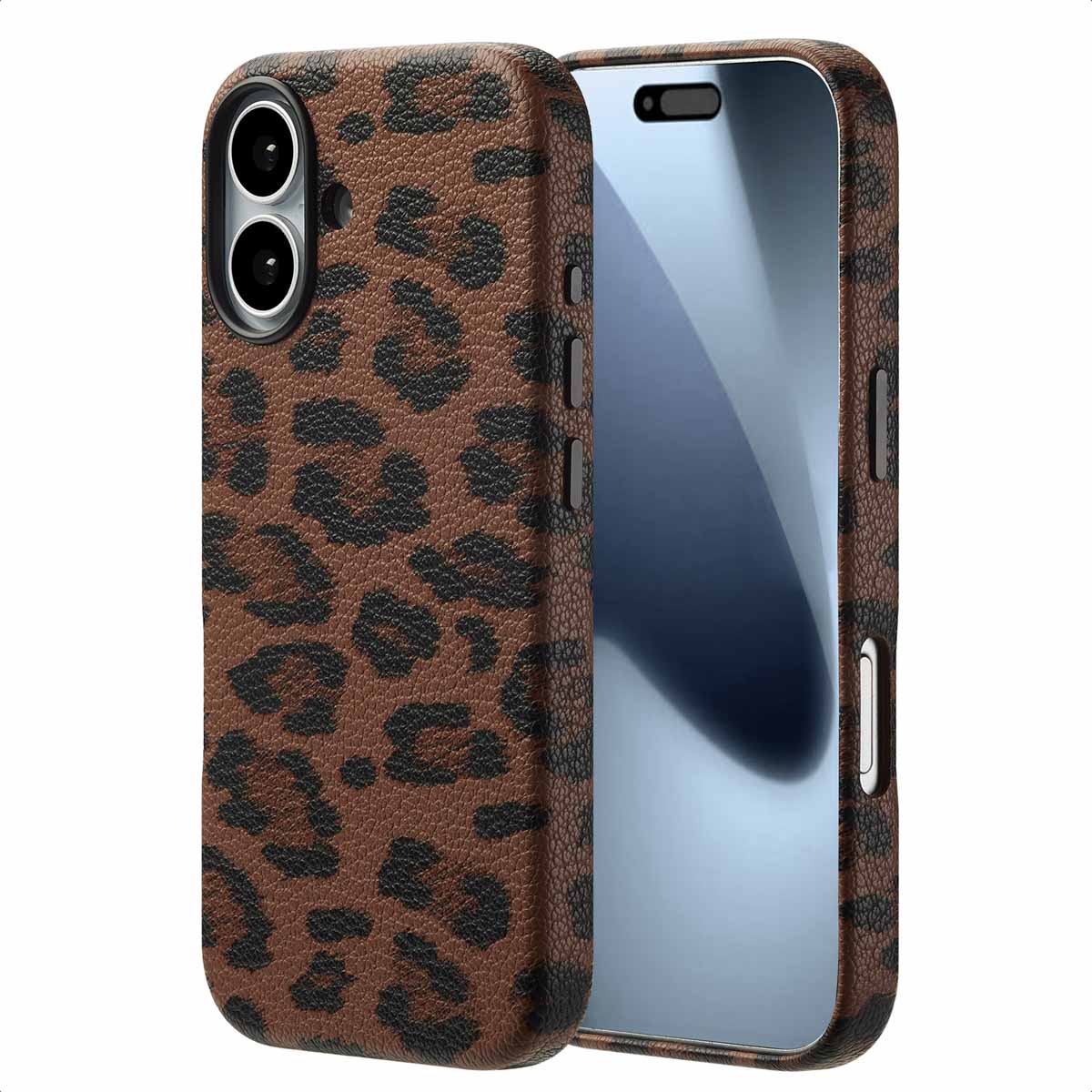 Selencia Coque Sabi imprimé panthère avec MagSafe Apple iPhone 17 - Mocha Brown