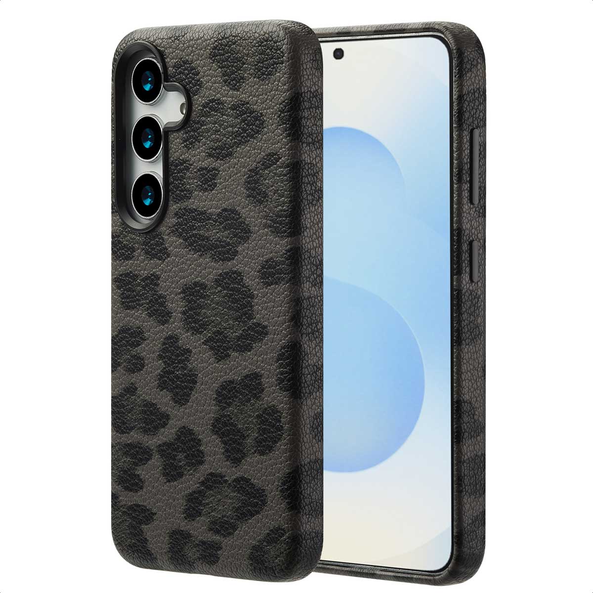 Selencia Coque Sabi imprimé panthère avec MagSafe Samsung Galaxy S25 - Midnight Black
