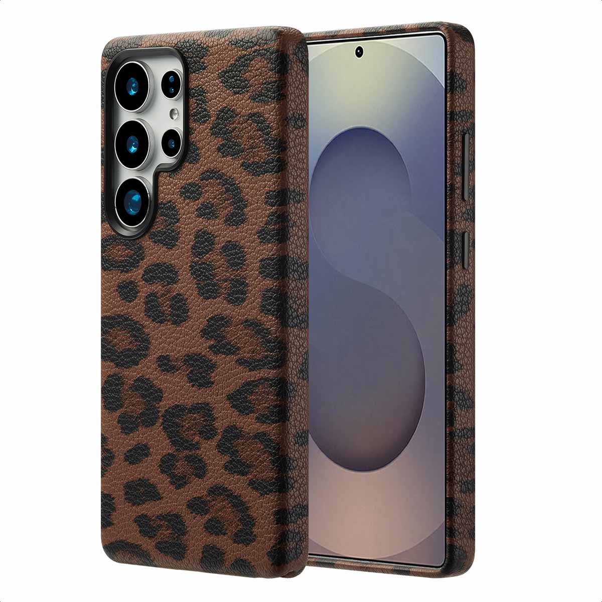 Selencia Coque Sabi imprimé panthère avec MagSafe Samsung Galaxy S25 Ultra - Mocha Brown