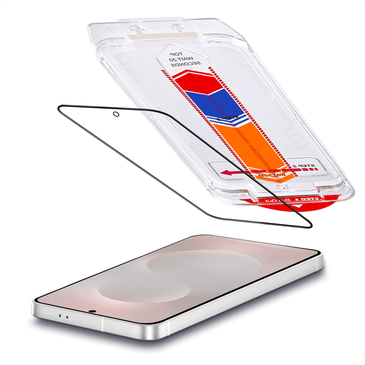Accezz Gehard Glas Screenprotector + Applicator voor de Samsung Galaxy S25 Edge
