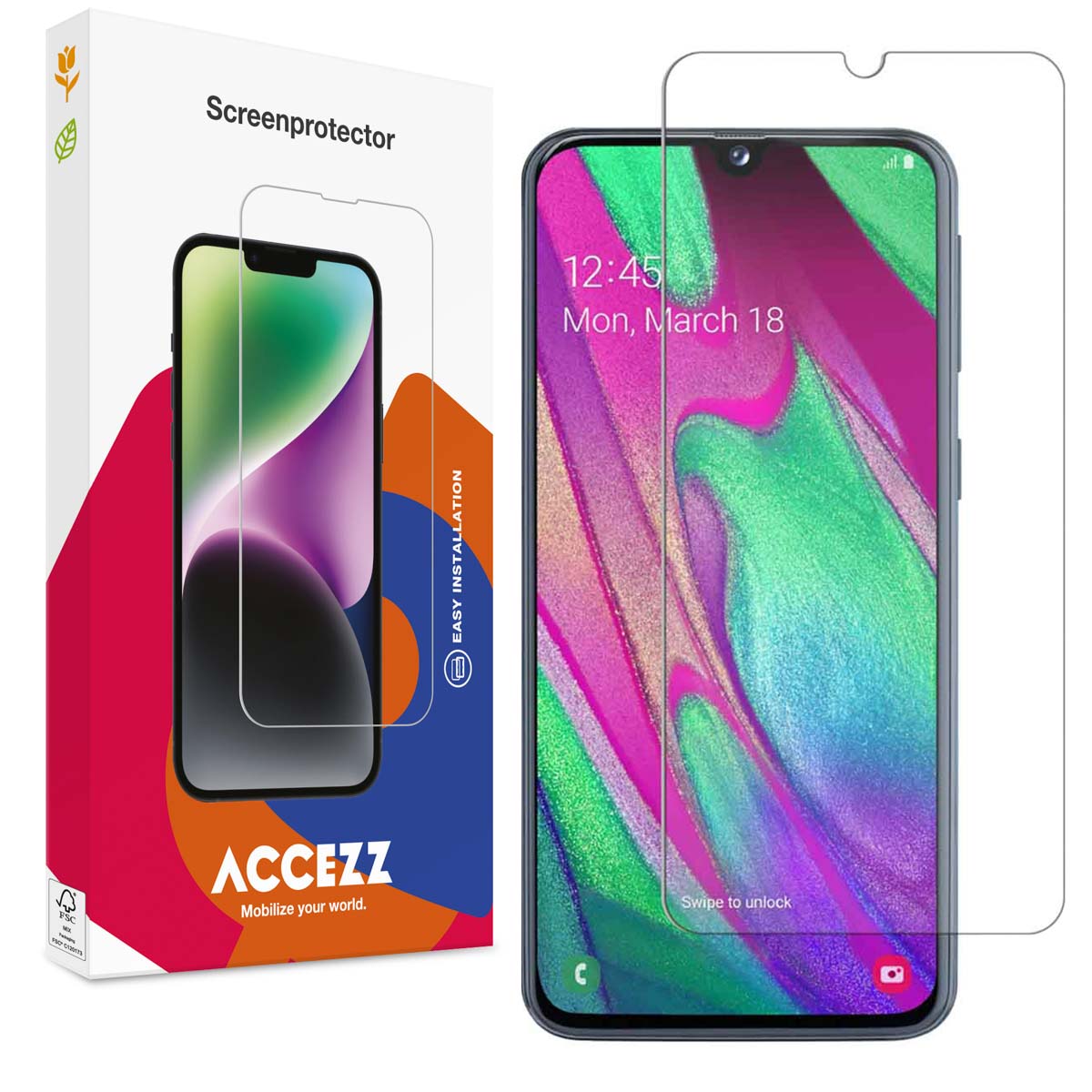 Accezz Gehard Glas Screenprotector voor de Samsung Galaxy A40