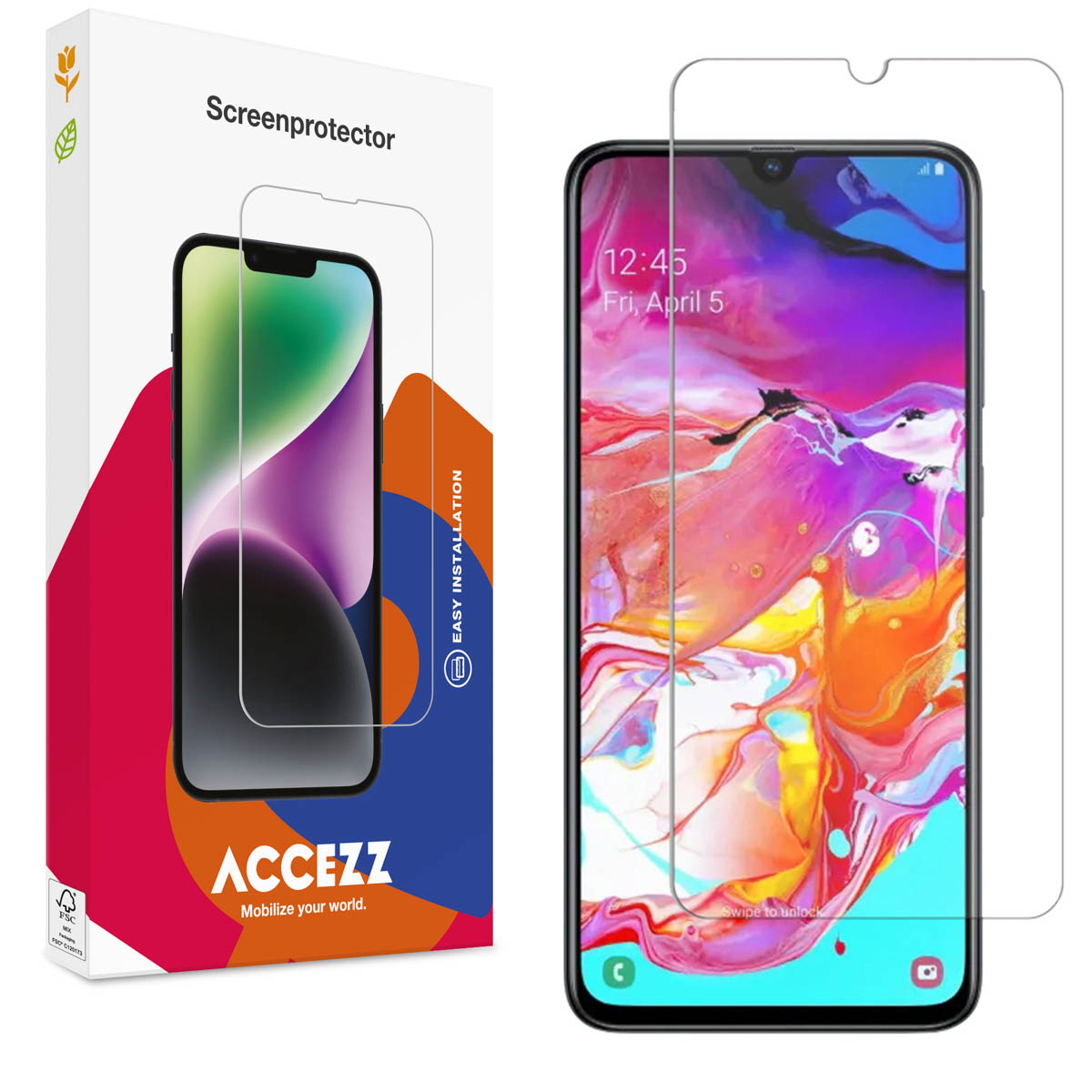 Accezz Gehard Glas Screenprotector voor de Samsung Galaxy A70