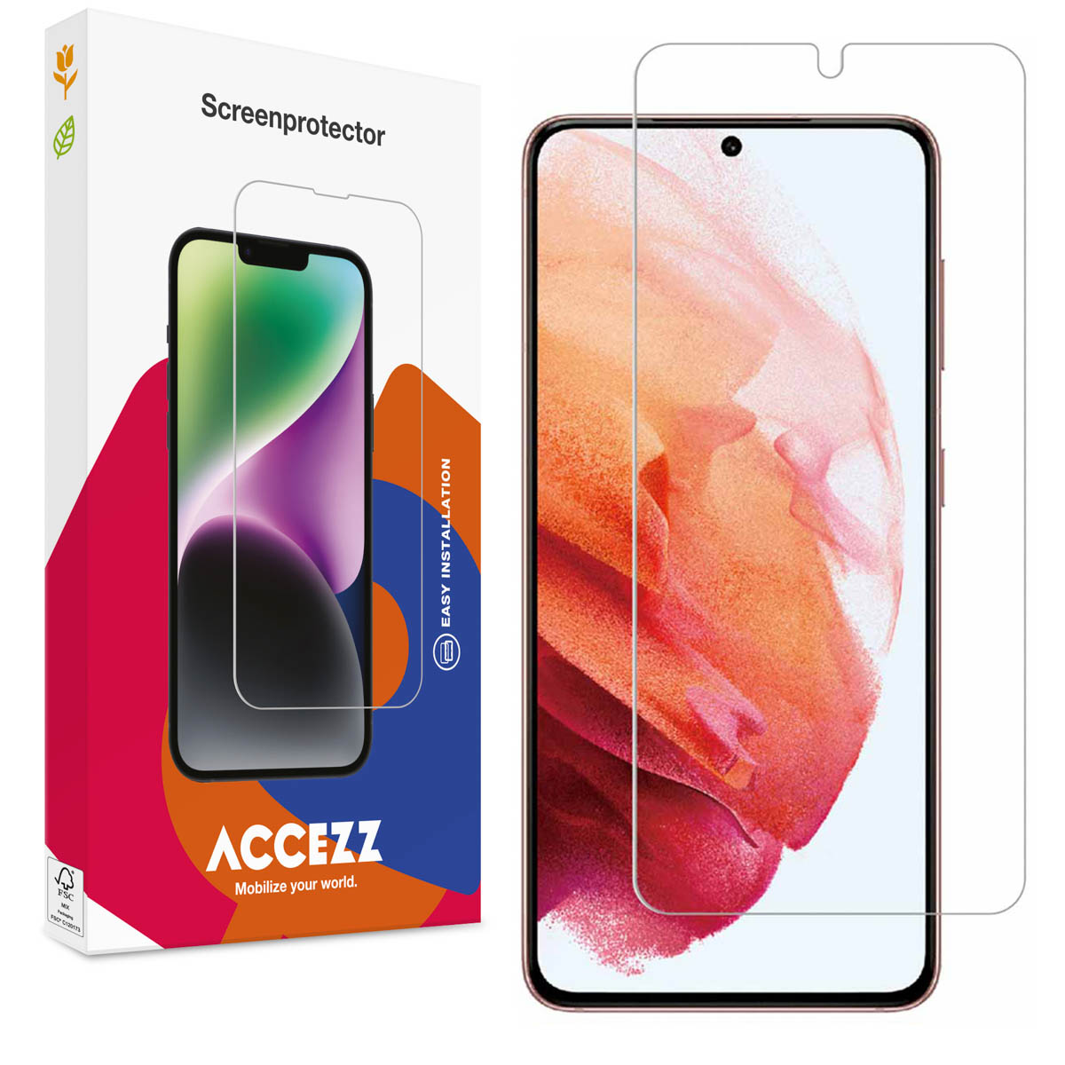Accezz Protection d'écran en verre trempé Samsung Galaxy S21