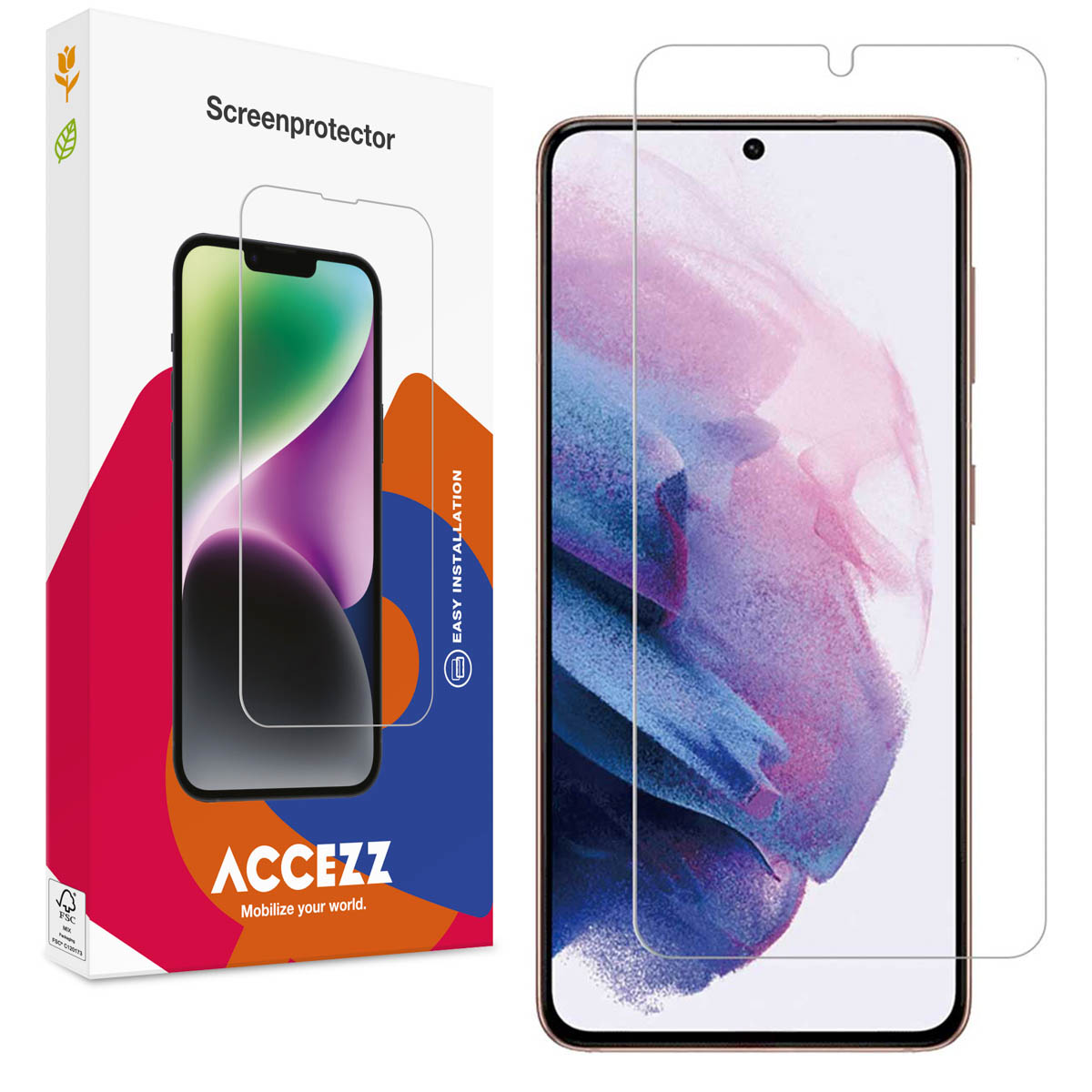 Accezz Protection d'écran en verre trempé Samsung Galaxy S21 Plus