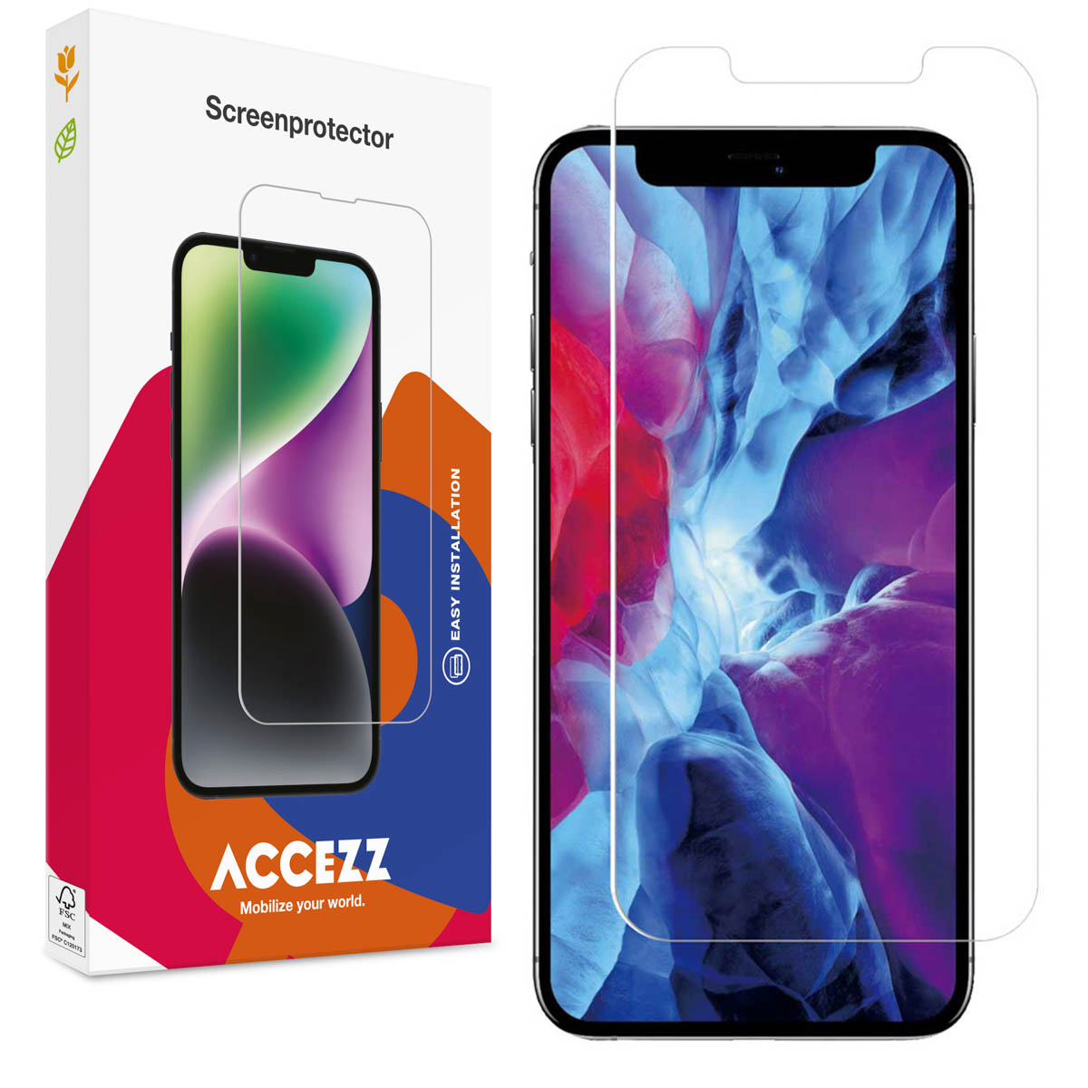Accezz Gehard Glas Screenprotector voor de Apple iPhone 12 Pro Max