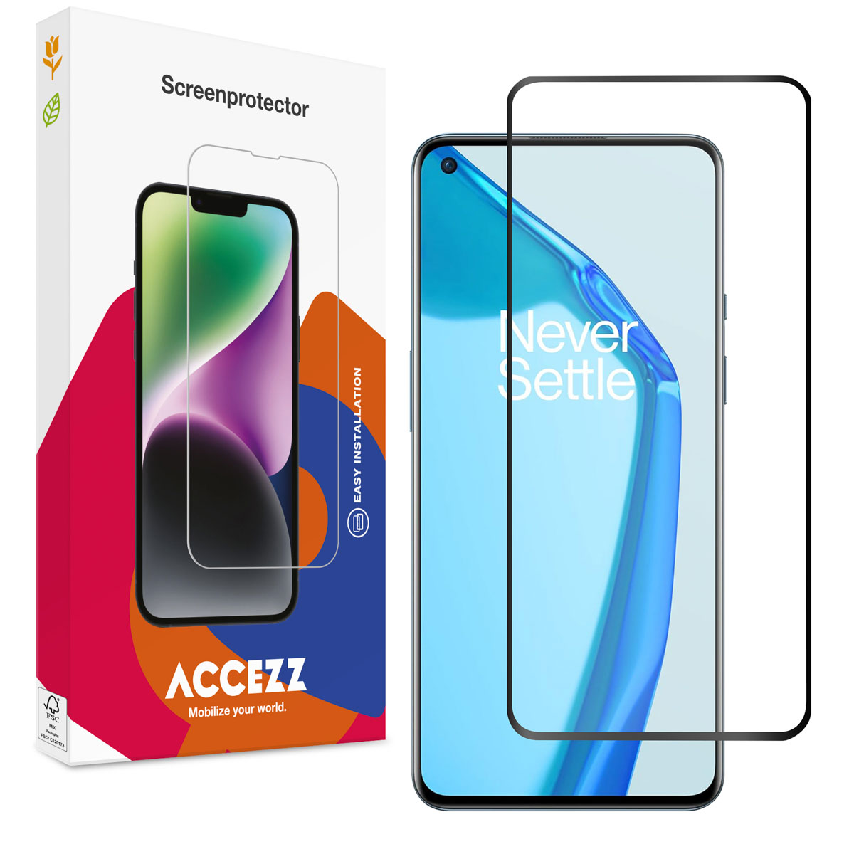 Accezz Gehard Glas Screenprotector voor de OnePlus 9 Pro