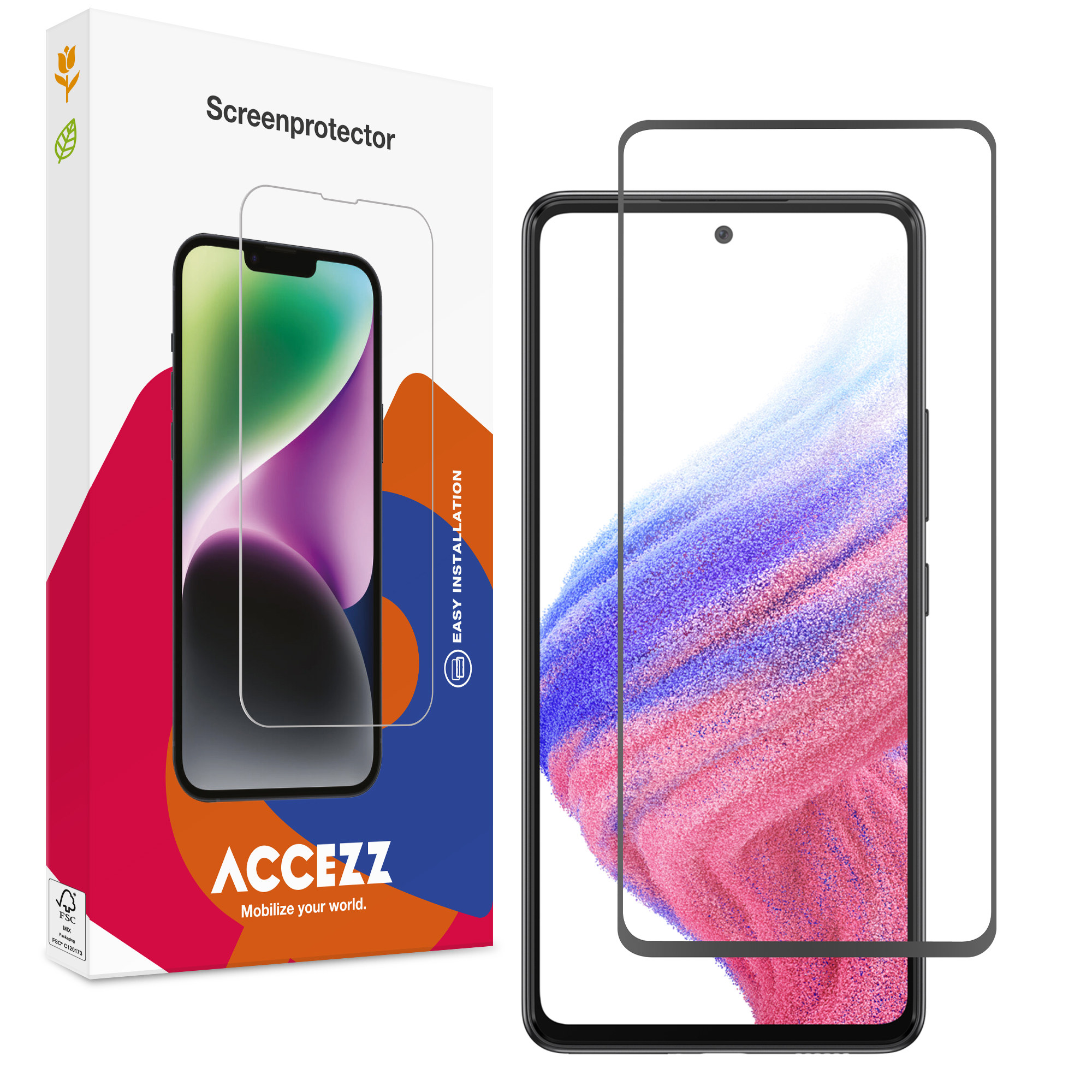 Accezz Protection d'écran en verre trempé Full Cover Samsung Galaxy A51