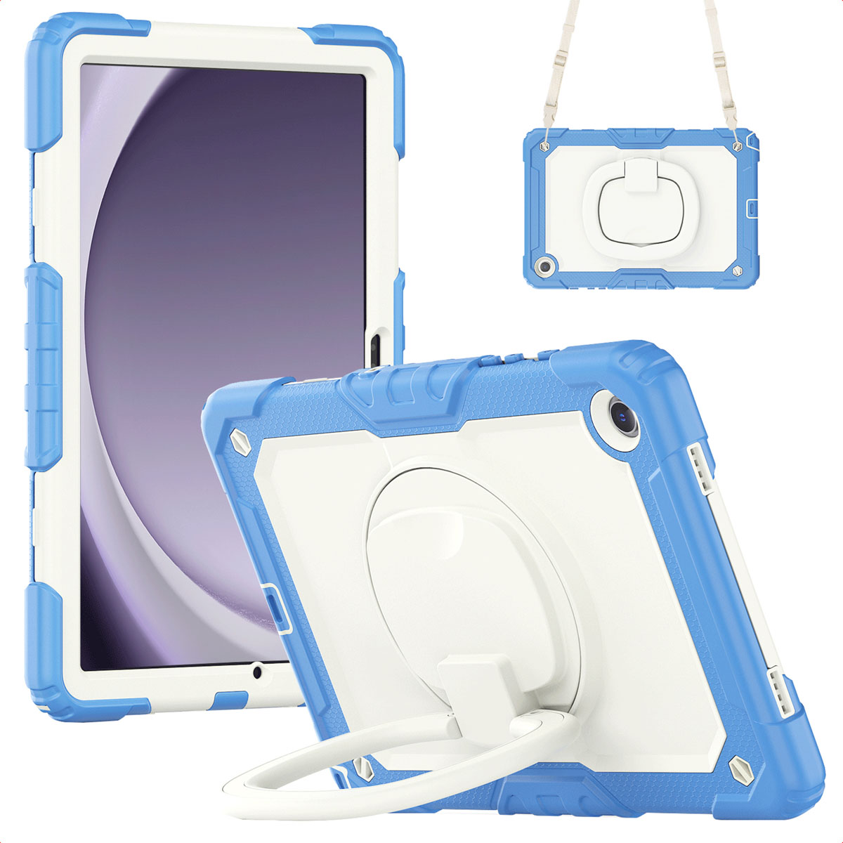 imoshion Coque tablette kidsproof Rugged Samsung Galaxy Tab A9 Plus - Bleu