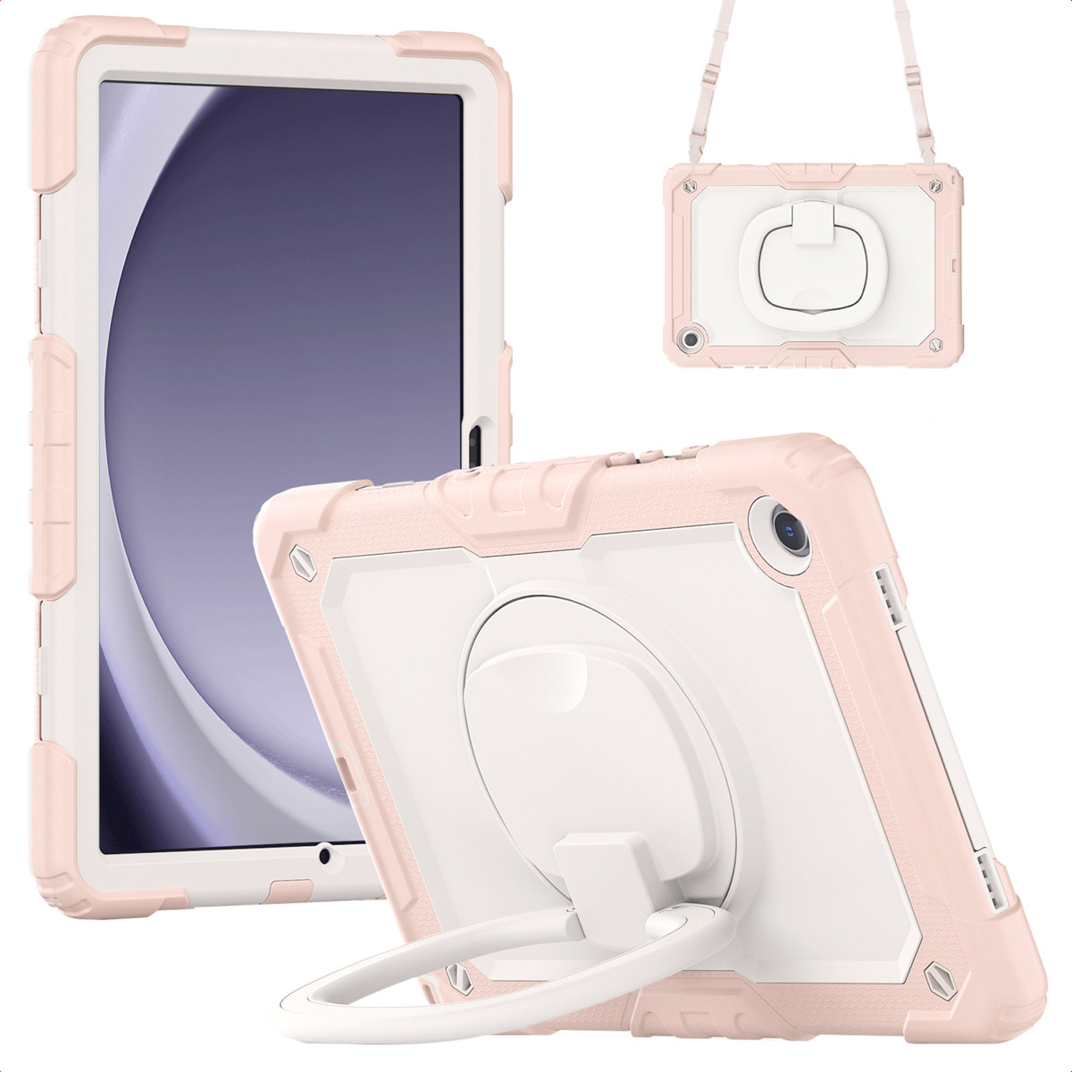 imoshion Coque tablette kidsproof Rugged Samsung Galaxy Tab A9 Plus - Rose clair