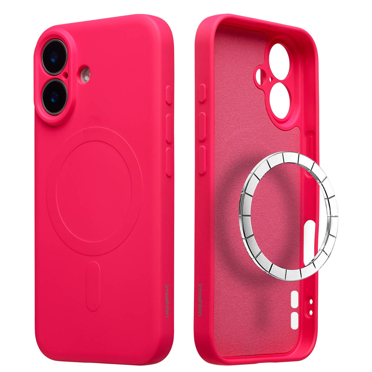 imoshion Coque Couleur avec MagSafe Apple iPhone 16 - Neon Pink