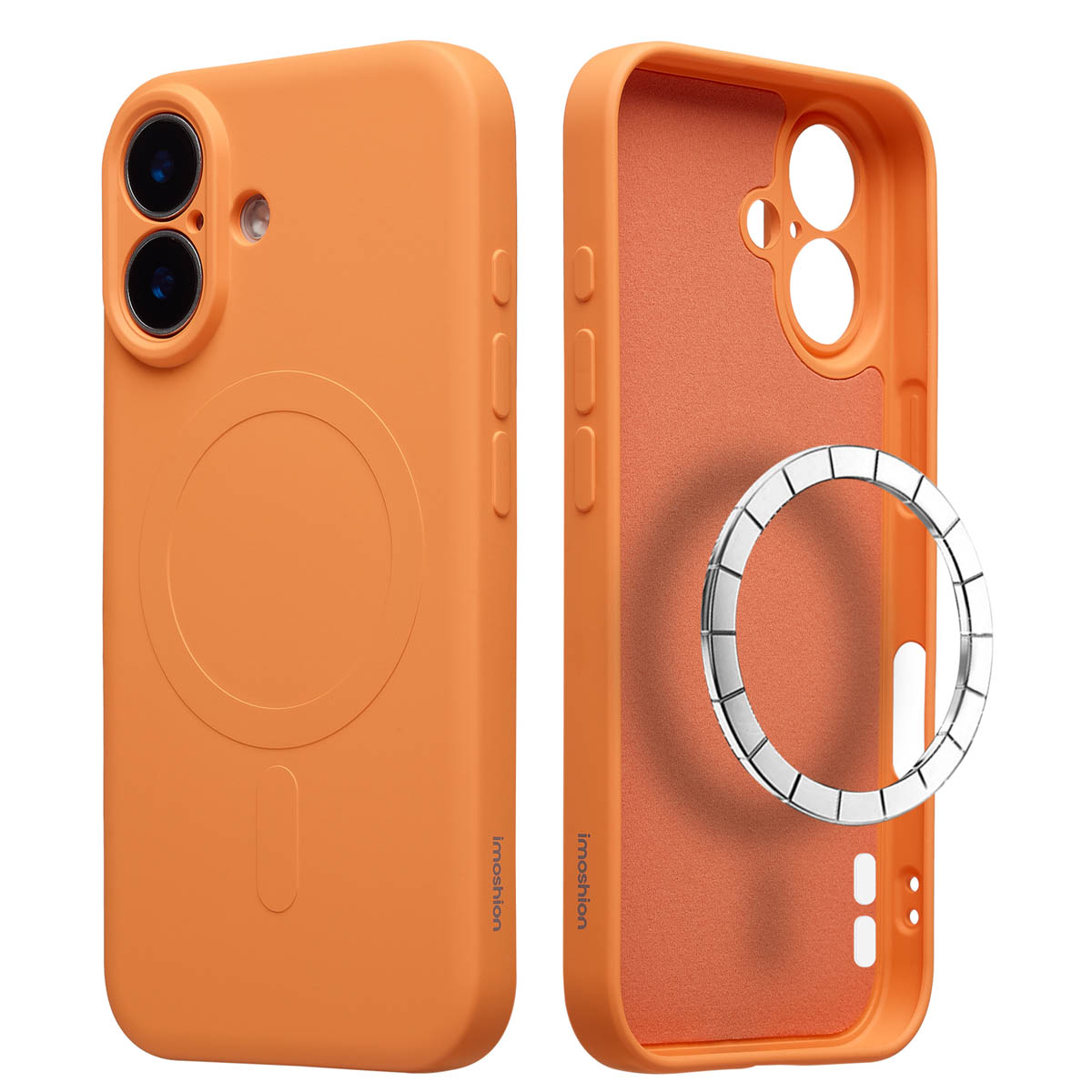 imoshion Coque Couleur avec MagSafe Apple iPhone 16 - Orange