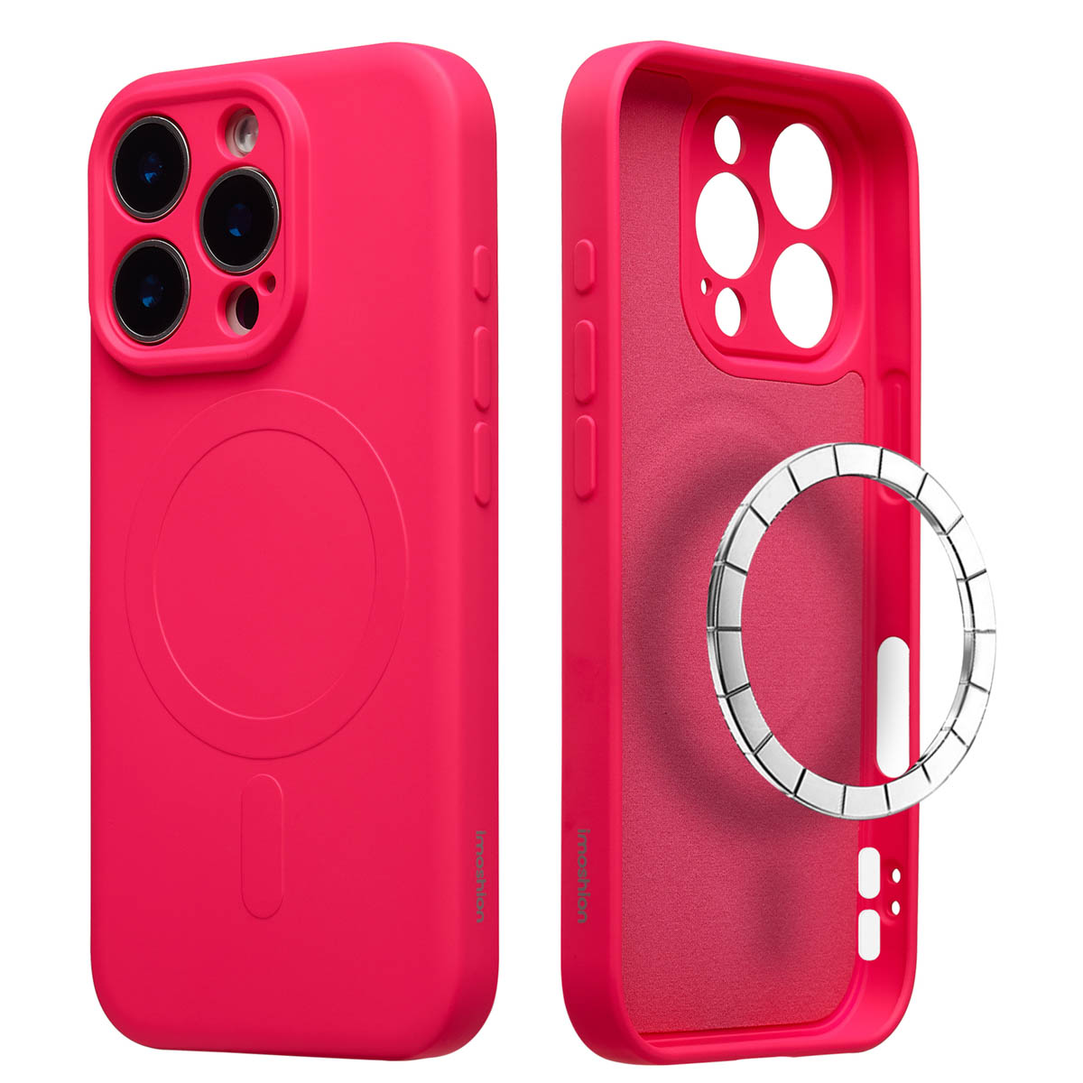 imoshion Coque Couleur avec MagSafe Apple iPhone 16 Pro Max - Neon Pink