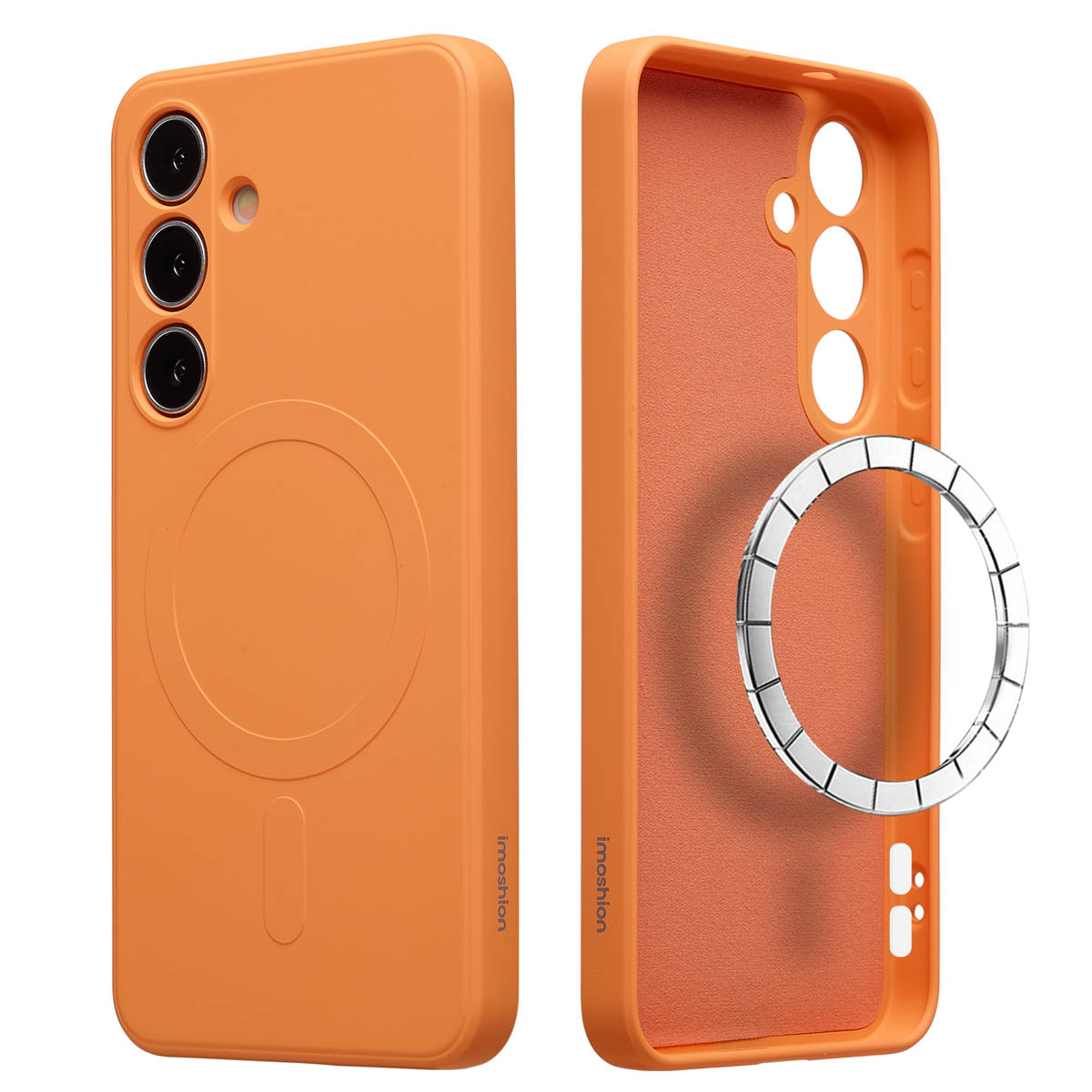 imoshion Coque Couleur avec MagSafe Samsung Galaxy S25 - Orange