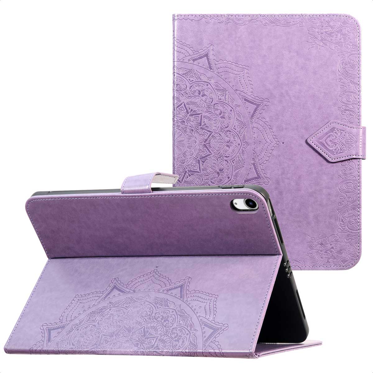 imoshion Mandala Bookcase voor de Apple iPad 11 (2025) 11 inch A16 / iPad 10 (2022) 10.9 inch - Lila