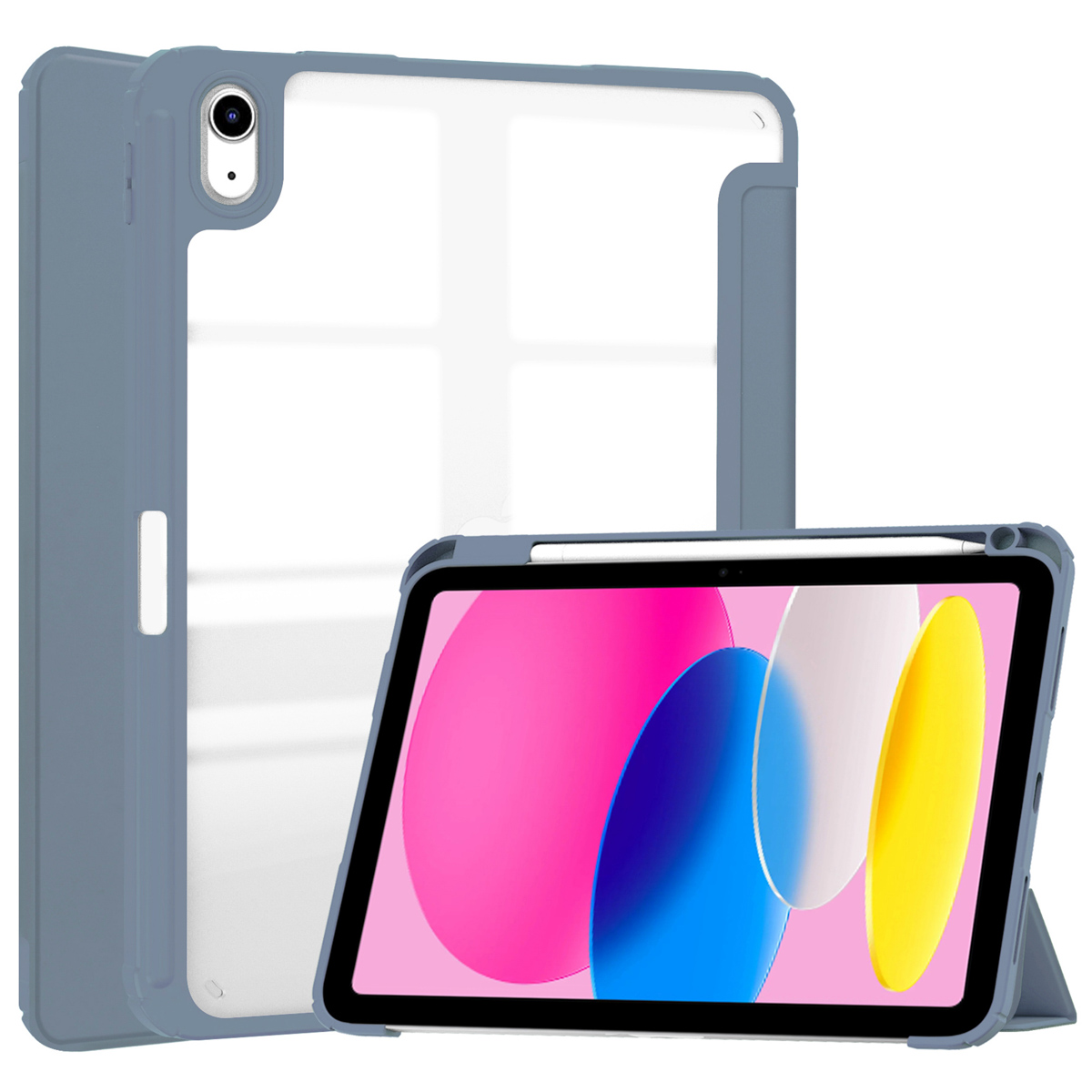 imoshion Trifold Hardcase Bookcase voor de Apple iPad 11 (2025) 11 inch A16 / iPad 10 (2022) 10.9 inch - Paars
