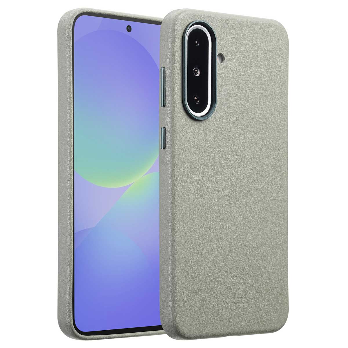 Accezz MagSafe Leather Backcover voor de Samsung Galaxy A36 / A56 - Light Grey