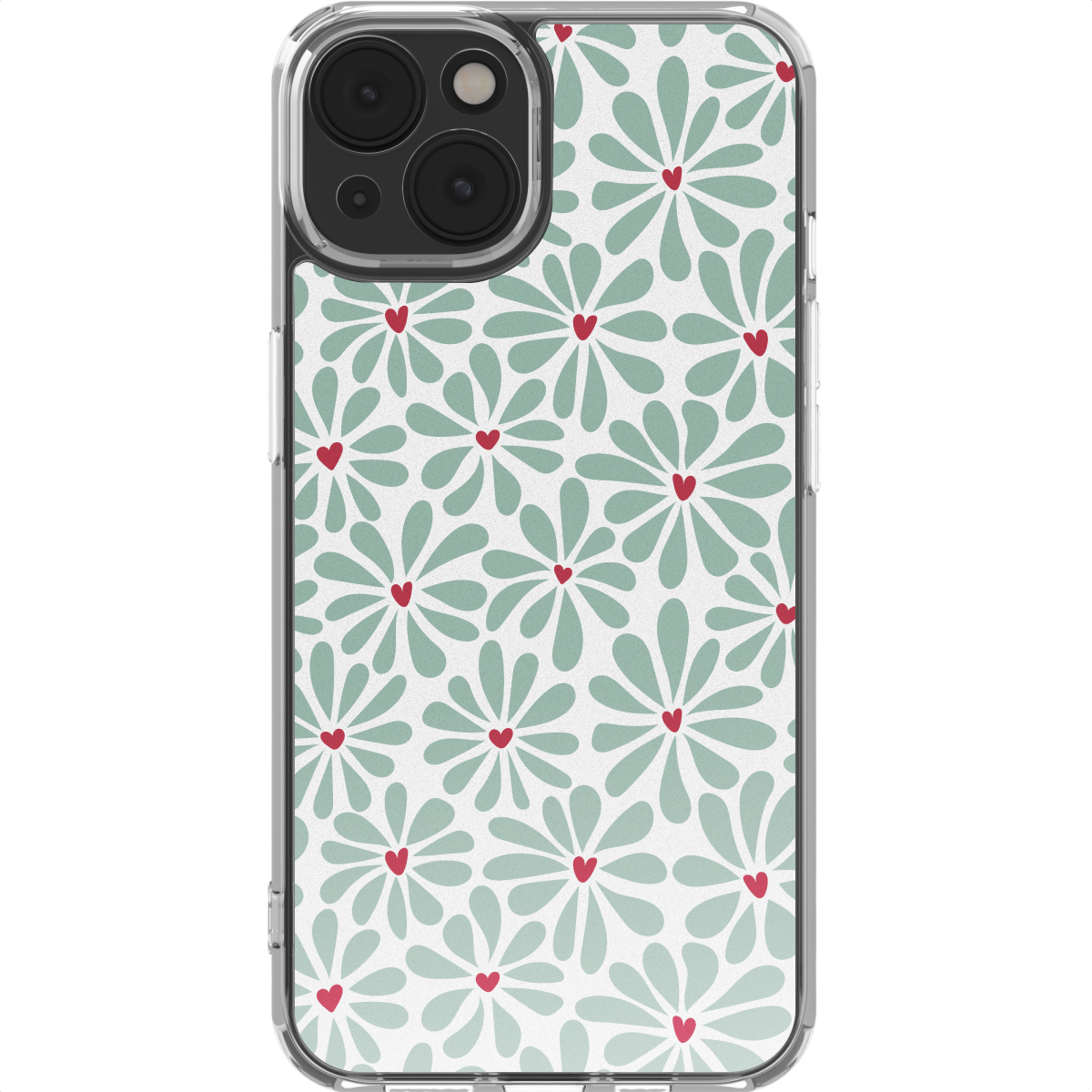 imoshion Design hoesje voor de Apple iPhone 14 - Bloom Love Sage Green