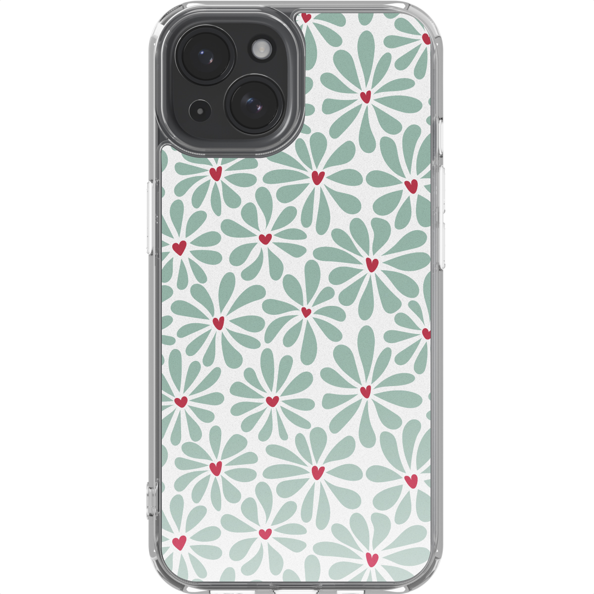 imoshion Design hoesje voor de Apple iPhone 15 - Bloom Love Sage Green