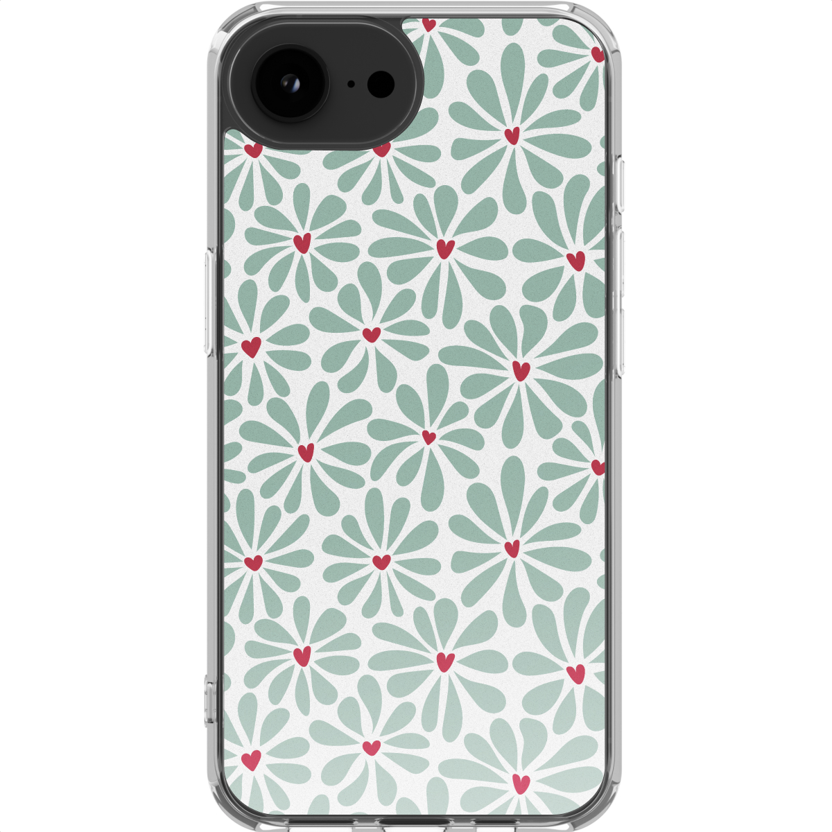 imoshion Design hoesje voor de Apple iPhone 17e / 16e - Bloom Love Sage Green