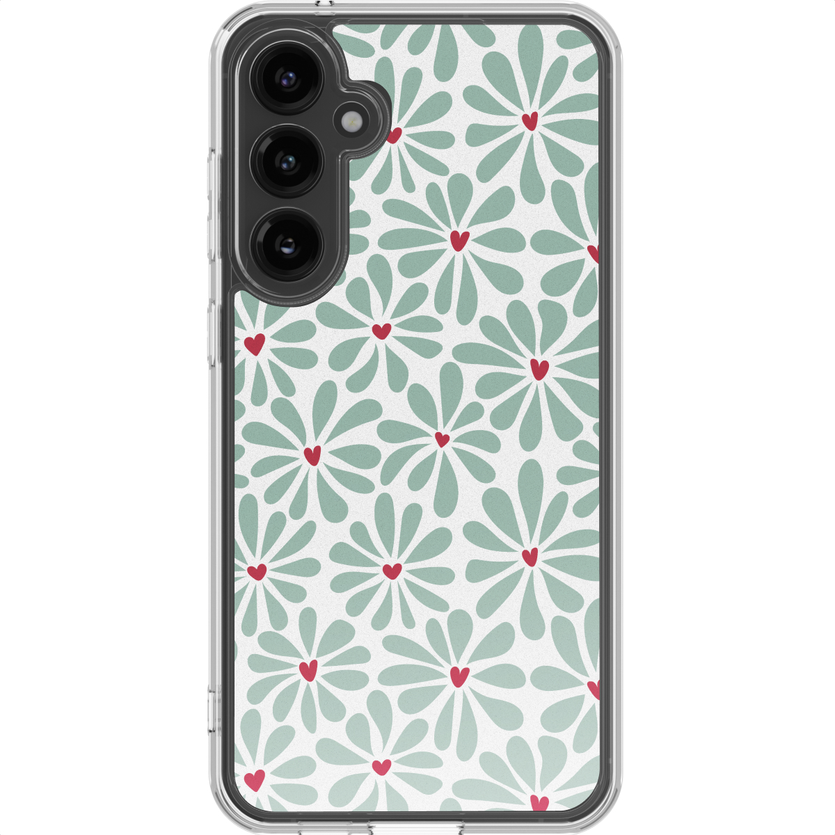 imoshion Design hoesje voor de Samsung Galaxy S23 FE - Bloom Love Sage Green