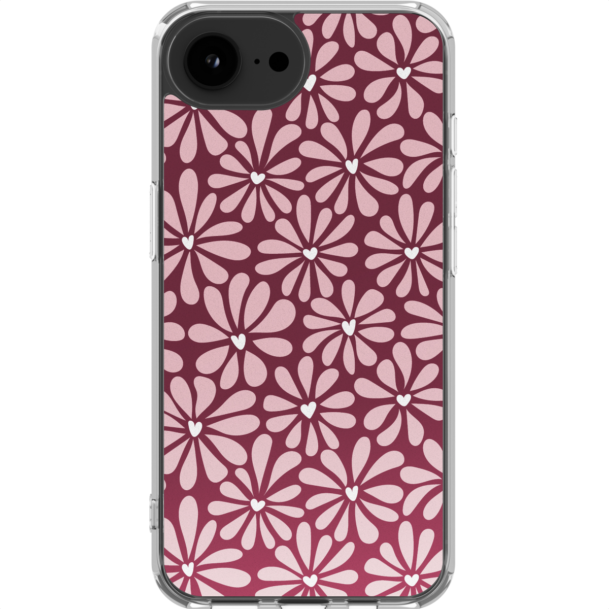 imoshion Hoesje - Geschikt voor Apple iPhone 17e / 16e - Design hoesje - Bloom Love Blush