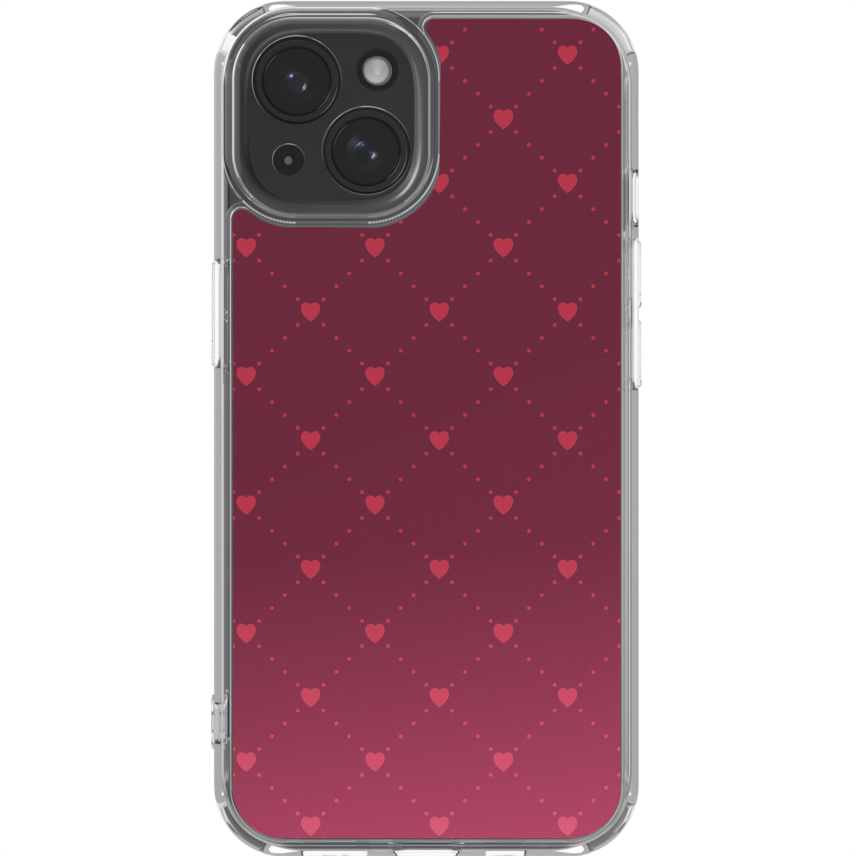 imoshion Design hoesje voor de Apple iPhone 15 - Crush Check Coral Dust