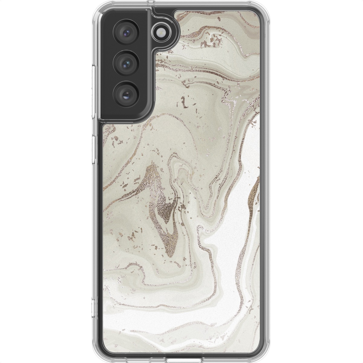 imoshion Design hoesje voor de Samsung Galaxy S21 FE - Sandy Marble