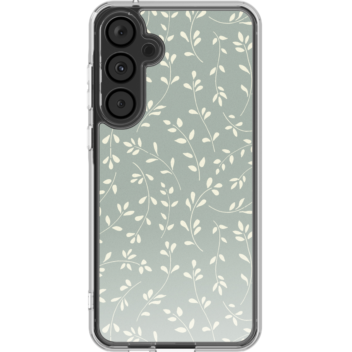 imoshion Design hoesje voor de Samsung Galaxy A55 - Smoke Green Flowers