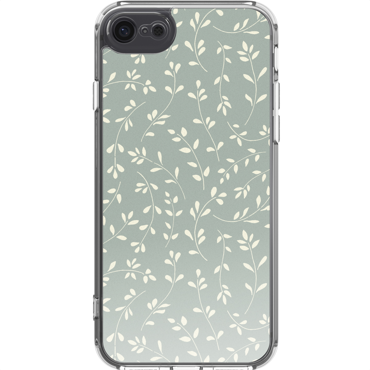 imoshion Design hoesje voor de Apple iPhone SE (2022 / 2020) / 8 / 7 - Smoke Green Flowers