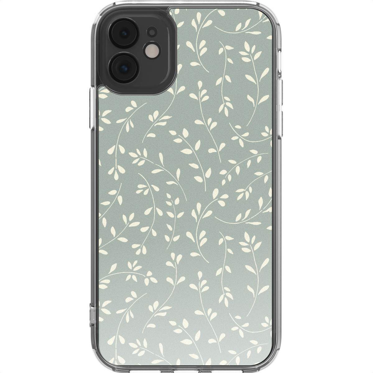 imoshion Design hoesje voor de Apple iPhone 11 - Smoke Green Flowers