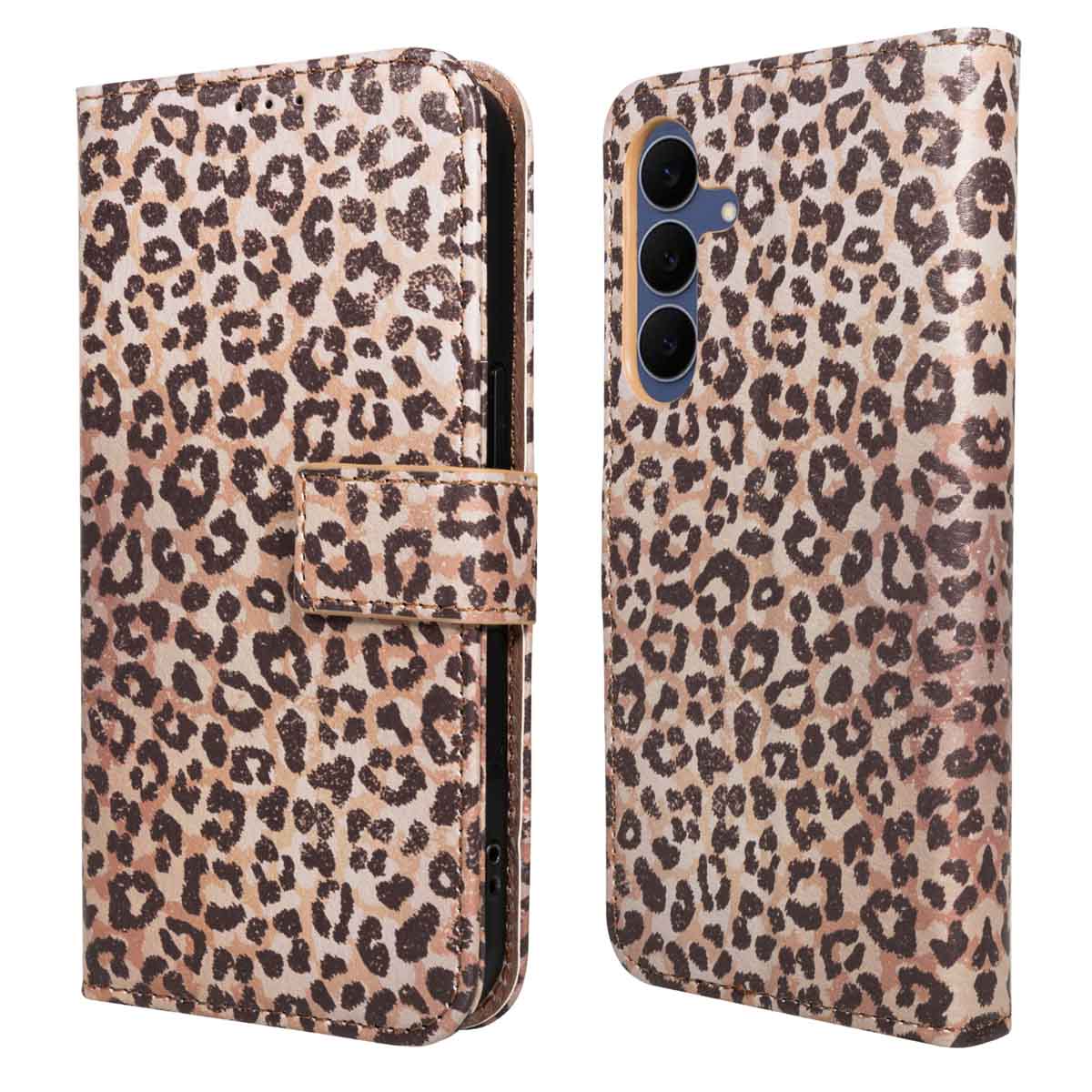 imoshion Design Bookcase voor de Samsung Galaxy S25 FE - Leopard Mood