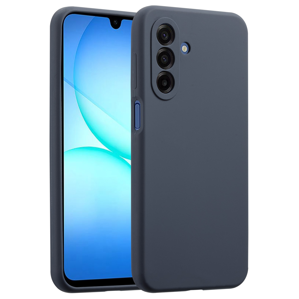 Accezz Coque Liquid Silicone Samsung Galaxy A17 (5G) / (4G) - Bleu foncé