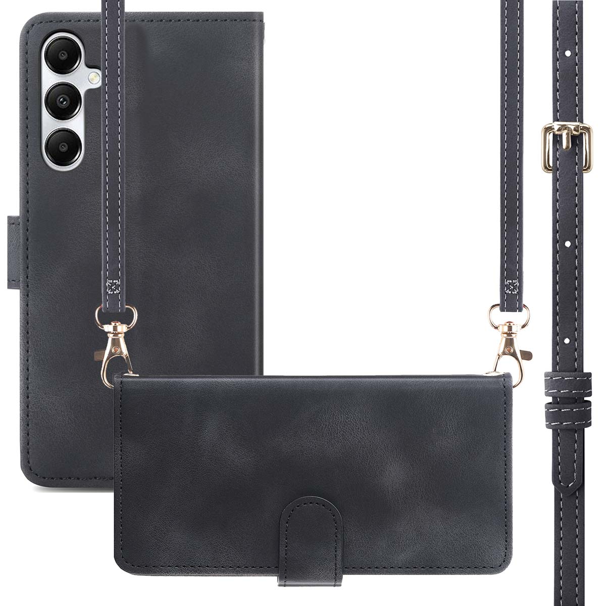 imoshion Bookcase met koord voor de Samsung Galaxy A18 / A17 - Zwart