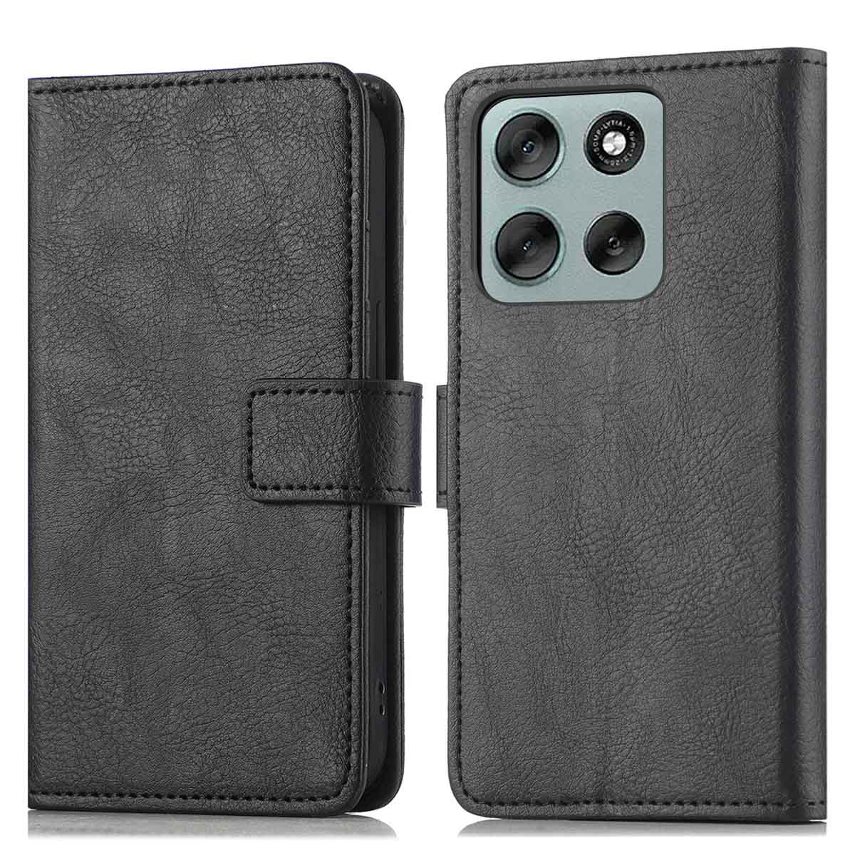 imoshion Luxe Bookcase voor de Motorola Moto G56 - Zwart