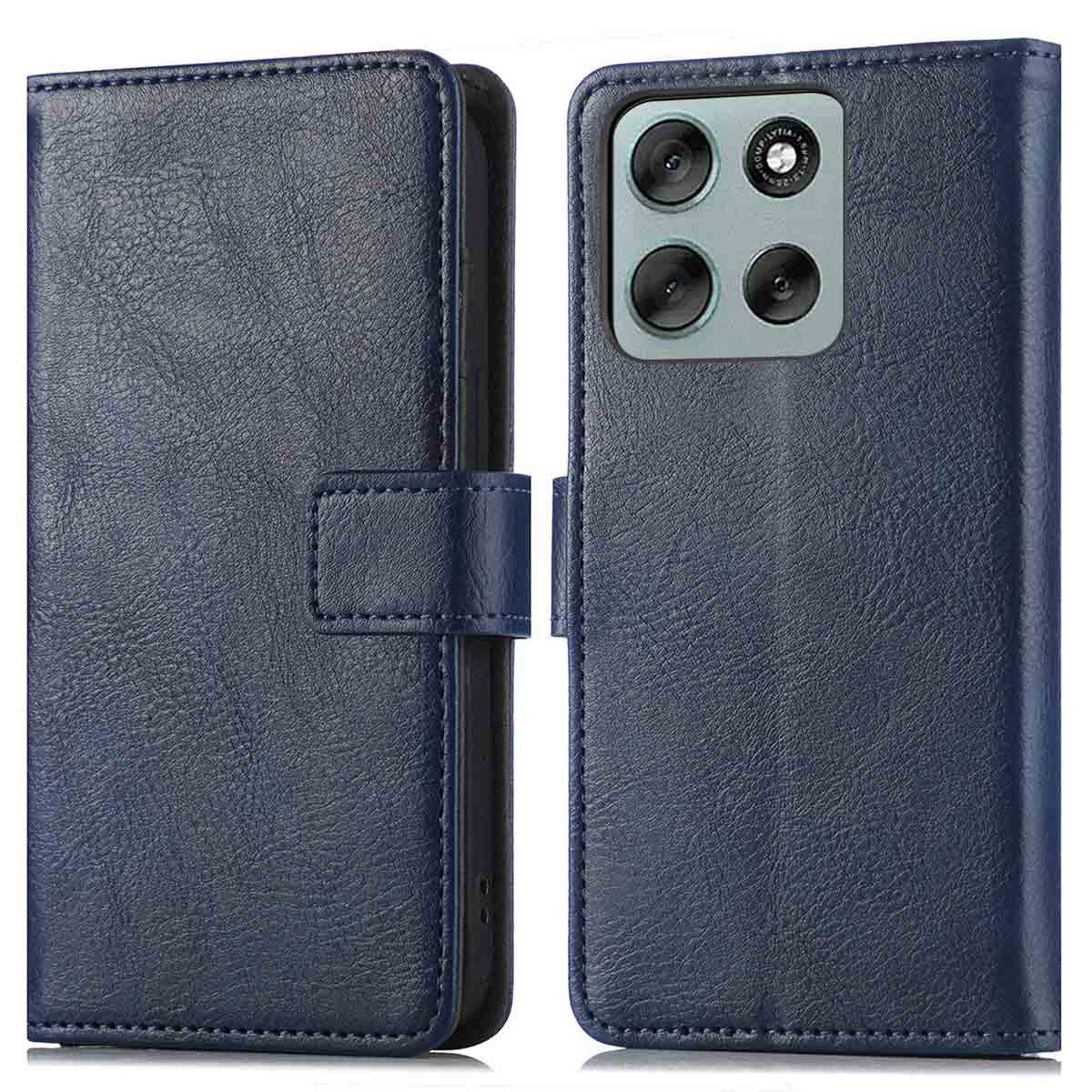 imoshion Luxe Bookcase voor de Motorola Moto G56 - Donkerblauw