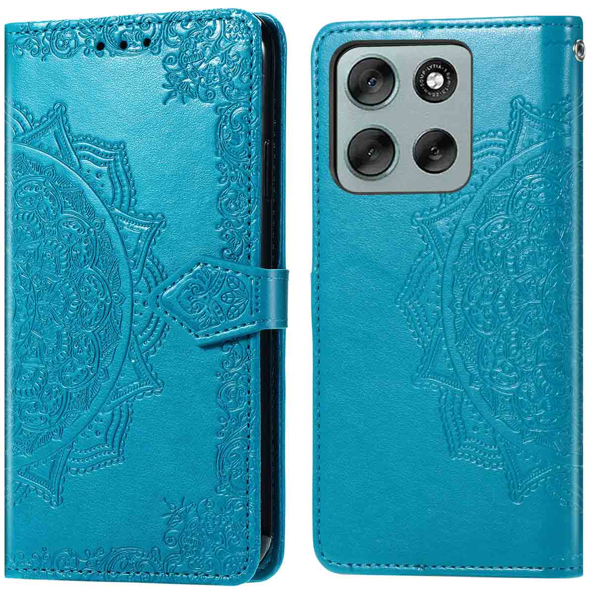 imoshion Mandala Bookcase voor de Motorola Moto G56 - Turquoise