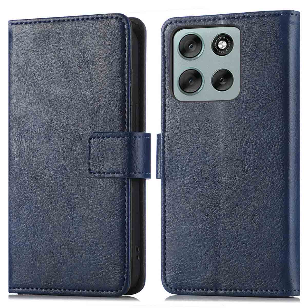 imoshion Luxe Bookcase voor de Motorola Moto G86 Power - Donkerblauw