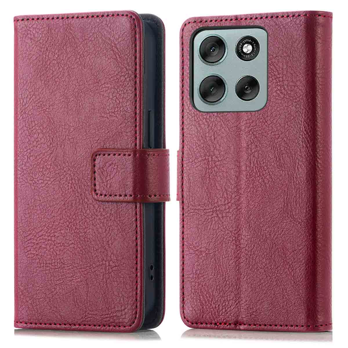 imoshion Luxe Bookcase voor de Motorola Moto G86 Power - Bruin