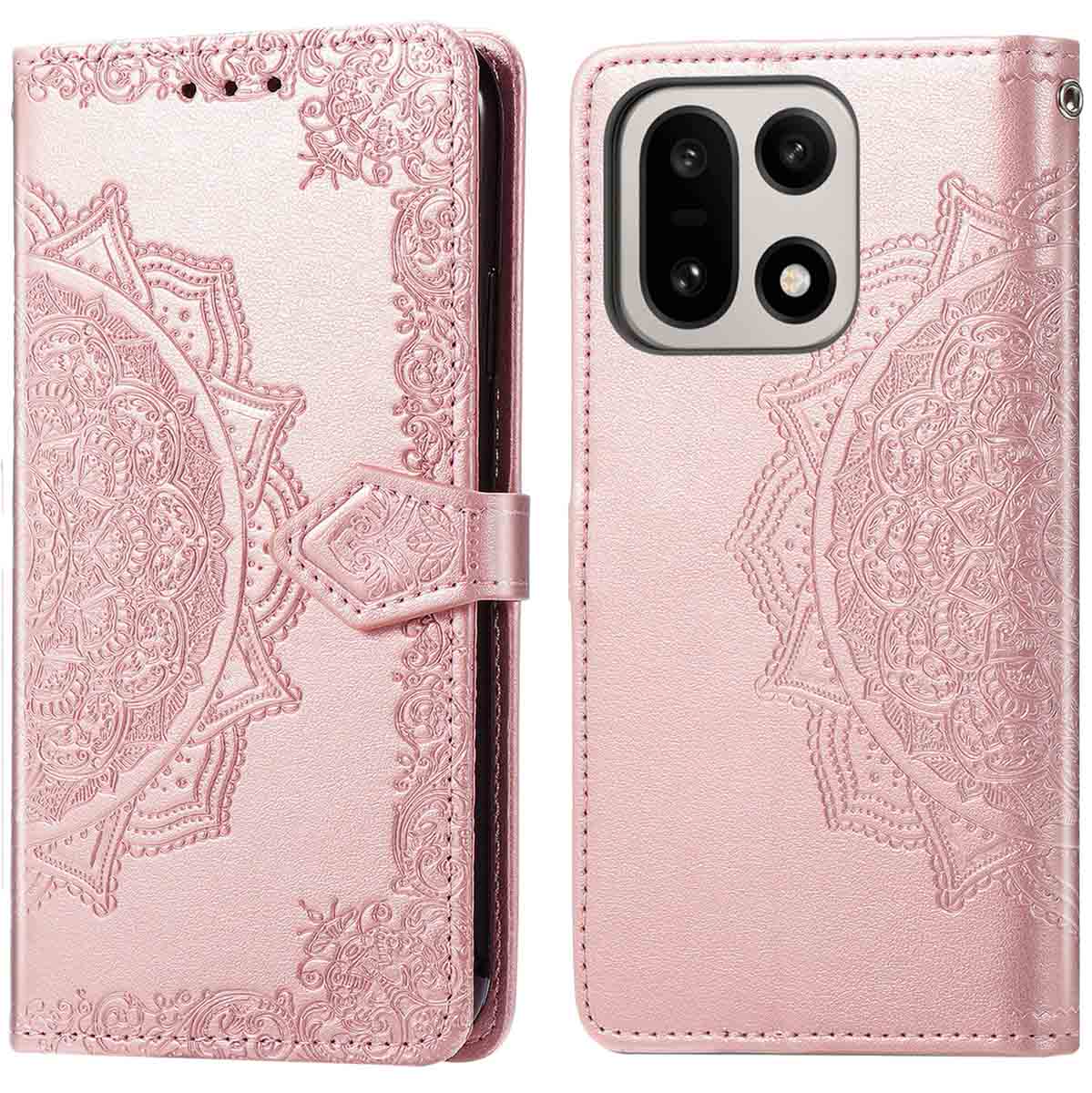 imoshion Mandala Bookcase voor de OnePlus 15 - Rosé Goud
