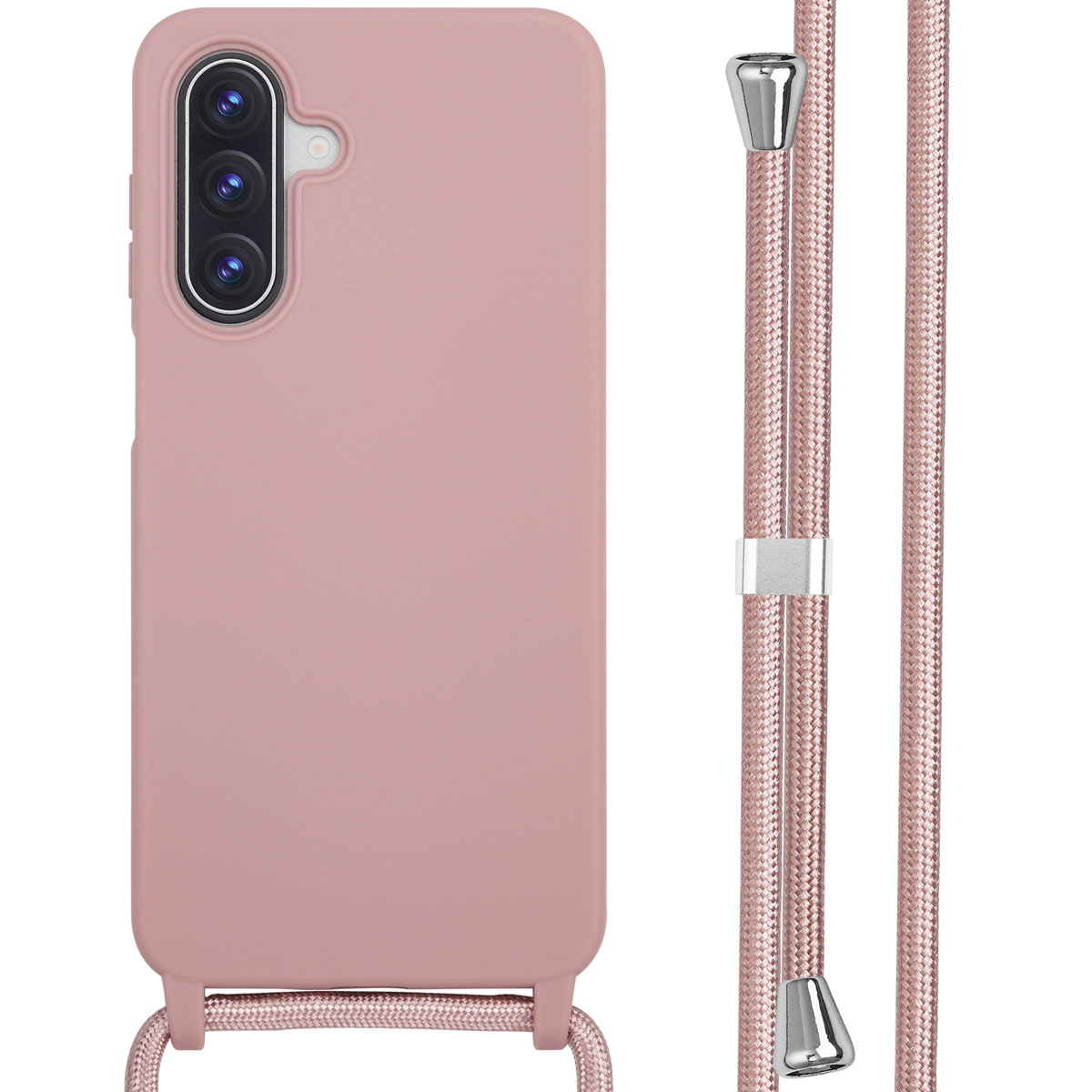 imoshion Coque en silicone avec cordon Samsung Galaxy A17 (5G) / (4G) - Sand Pink