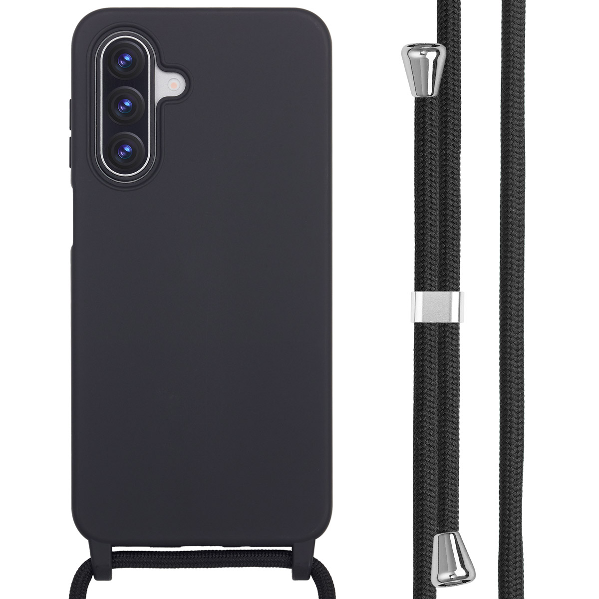 imoshion Coque en silicone avec cordon Samsung Galaxy A17 (5G) / (4G) - Noir