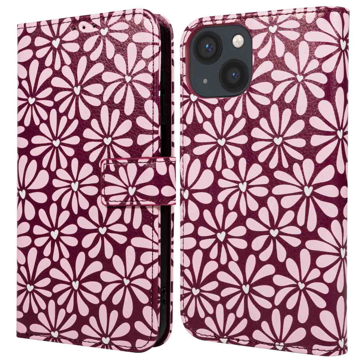 imoshion Design Bookcase voor de Apple iPhone 15 - Bloom Love Blush