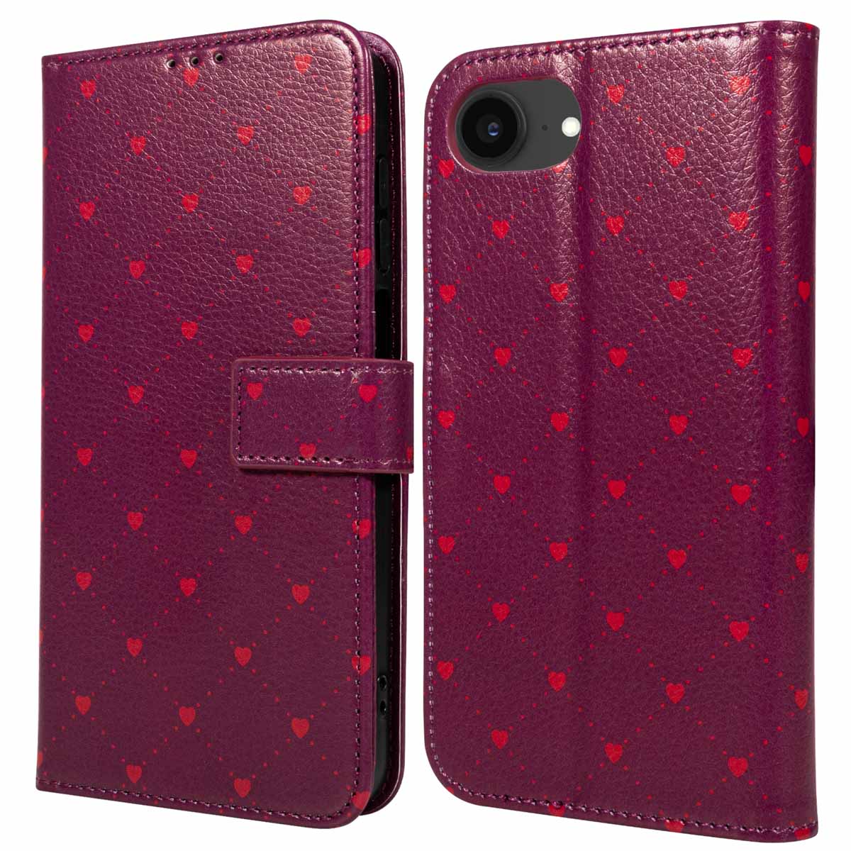 imoshion Design Bookcase voor de Apple iPhone 17e / 16e - Crush Check Coral Dust