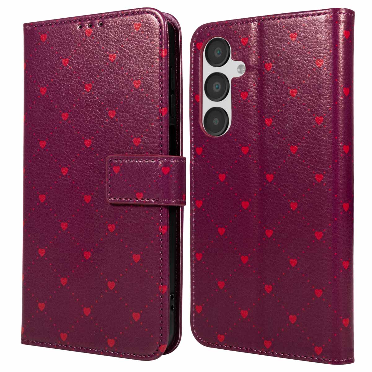 imoshion Design Bookcase voor de Samsung Galaxy A35 - Crush Check Coral Dust